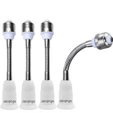 E26/E27 Light Socket Extender Adapter, 15 CM/5.9 Inch Light Bulb Extension,E26 t