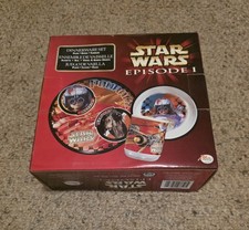 NEW Star Wars Episode I Phantom Menace Kids Dinnerware Plate Set ZAK Designs