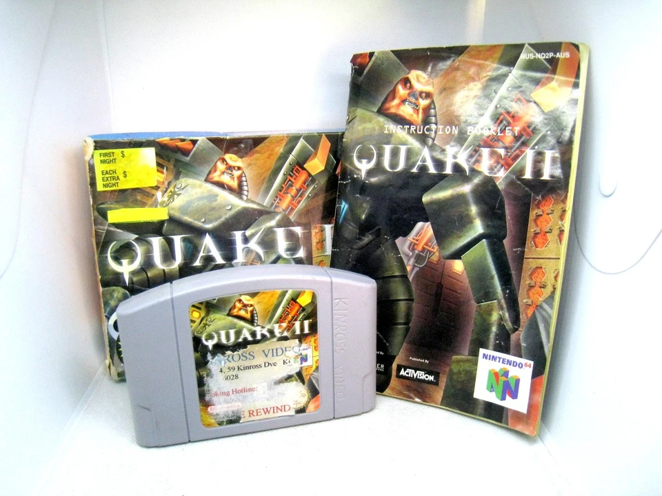 Nintendo 64 N64 Video Game - Quake II 2 (1999) PAL Box & Manual - Image 3 of 4