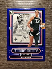 2025 Panini Donruss WNBA A'Ja Wilson Blue Press Proof Franchise Features