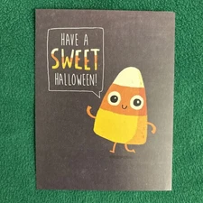 Leanin’ Tree Halloween Greeting Note Card “Have A Sweet Halloween…”
