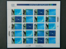 US SC# 3552-3555 MNH, WINTER SPORTS Sheet of 20