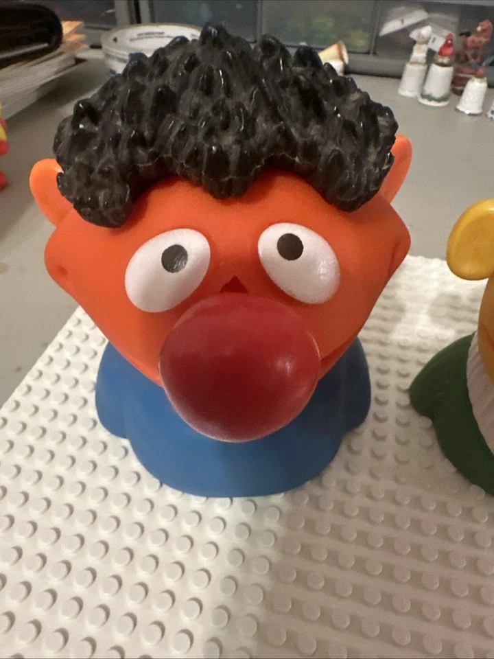 Vintage Sesame Street 6” Bert & Ernie Head Puzzle Toy Knickerbocker 1978 - RARE! - Image 2 of 4