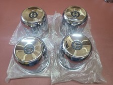 Vintage Superior S Mag Wheel Push Thru Center Caps Chrome 5 Bore Diameter Cap