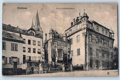 #ad Rhineland Palatinate Germany Postcard Koblenz Old Aldermen#x27;s House c1910 $29.95