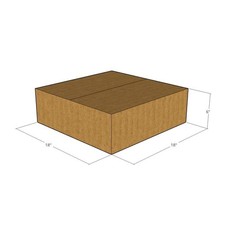 50 18x18x6 Kraft Brown Corrugated Shipping Boxes 32 ECT Double-Wall New