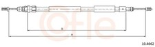 Bremsseil Seilzug Feststellbremse COFLE 92.10.4662 für CITROËN XSARA PICASSO N68