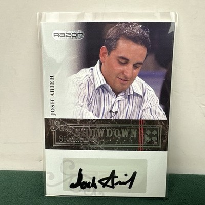 2006 Razor Poker Showdown Signatures  Josh Arieh  #A-2 Authentic