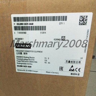 6SL3300-1AE31-3AA0 1PCS NEW SIEMENS SINAMICS BRAKING MODULE 6SL3 300-1AE31-3AA0