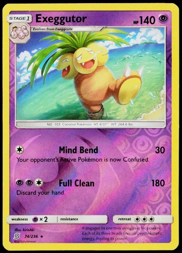 Exeggutor 74/236 SM - Unified Minds LP Reverse Holofoil