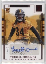 2018 Panini Impeccable Rookie Auto Red 20/49 Terrell Edmunds #146 Auto hg6
