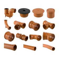 Underground Drainage Fittings 110mm - Bends Pipes Traps Sockets Grid Couplers