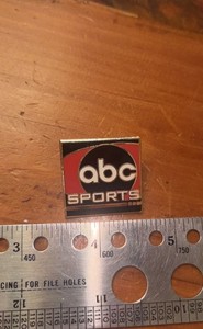 ABC SPORTS Television Network American Broadcasting Company Pin