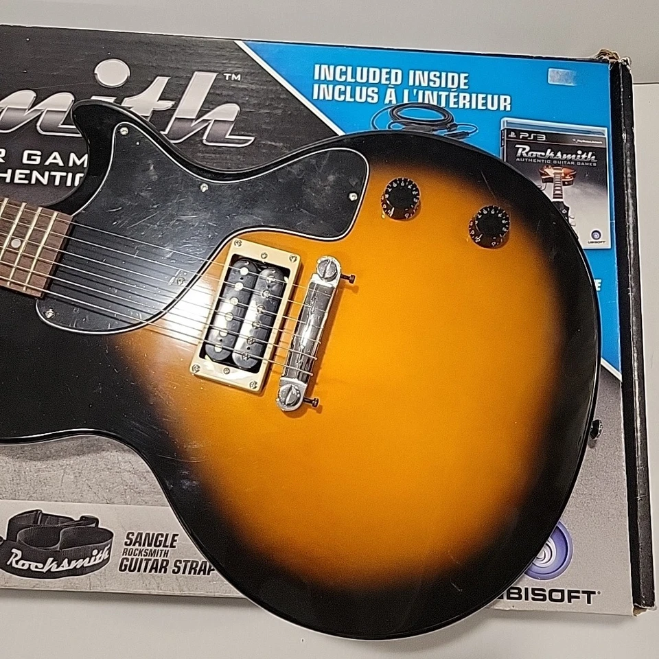 Rocksmith PlayStation 3 PS3 Bundle W/ Epiphone Guitar, Cable, Strap & Box - Image 4 of 4