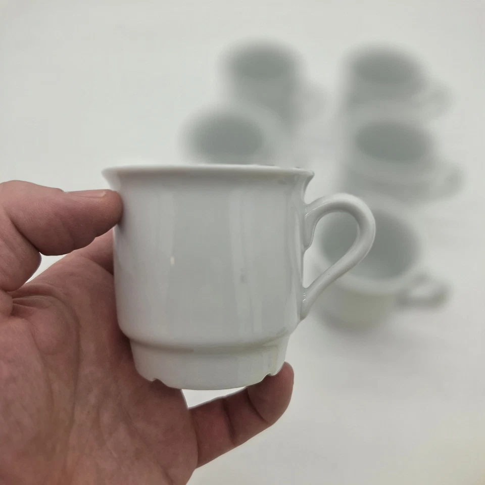 Juego de 6 tazas de té de café blanco tazas de porcelana IKEA 21986 Foto 2 de 4
