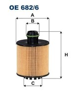 ÖLfilter Filtron OE 682 6 FÜR Alfa Romeo CitroËN FÜR Fiat Opel SchmierÖLfilter