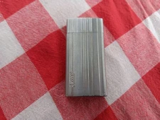 VINTAGE BIC SILVER EMBOSSED CHROME FLIP COVER CASE RETRO CIGARETTE LIGHTER #8