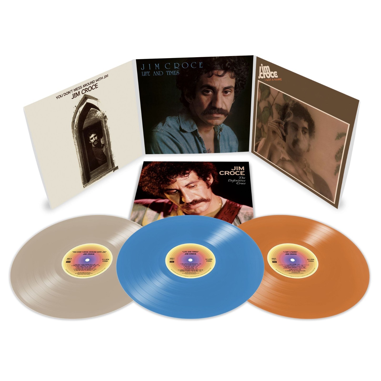 JIM CROCE - The definitive Croce (2025) 3 LP brown/blue/cream vinyl preorder