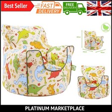 Cute Baby Cotton Dinosaur Bean Bag Chair with Safety Features, Fire Retardant...