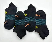 4 Pairs Women's Honeycomb Cushion Ankle Socks BOMBAS Size S 4-7.5 Golden LOGO