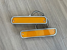 1973-80 Chevy Gmc Pickup Truck Front Side Marker Light Led Amber Lens Pair C10 K 1973-80 Chevy Gmc Pickup Truck Front Side Marker Light Led Amber Lens Pair C10 K