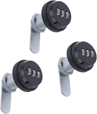3 Pack Combination Cam Lock RV Password Coded Lock for 3-Digit 90 Degree Rotary
