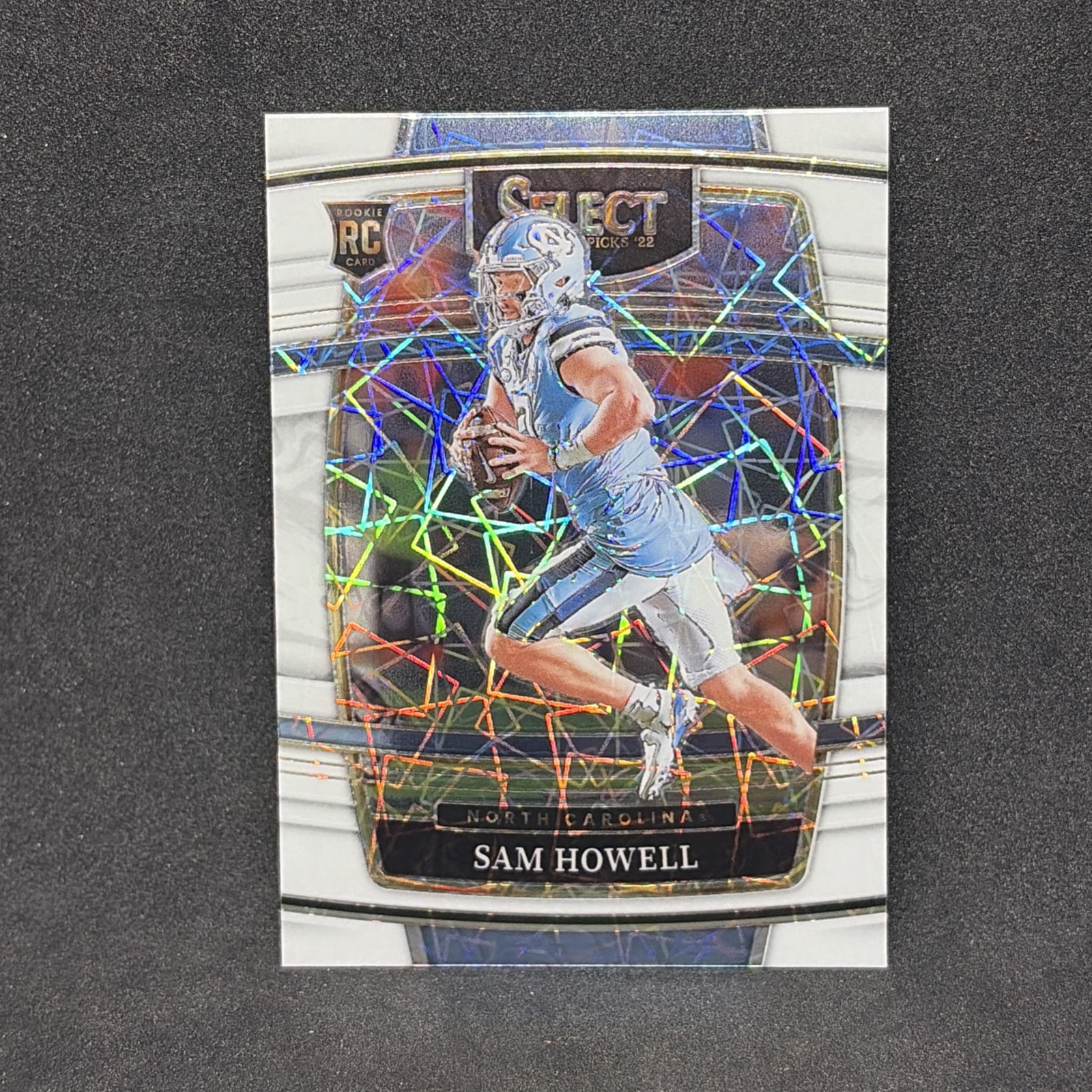 2022 Panini Select Draft Picks Sam Howell #3 RC Rookie White Laser Prizm Holo