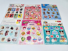 3 Sheet Stickers Assorted Different Designs  choose one 