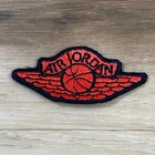 Vintage 80s Air Jordan Wings Logo Patch Vintage Red USA Promo OG 2.5"