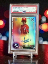 2016 Juan Soto RC 1st Bowman Chrome Refractor Auto /499 PSA 9 Super Clean 🔥