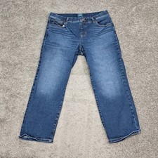 Jak Women's Jeans Stretch Waistband Blue 16