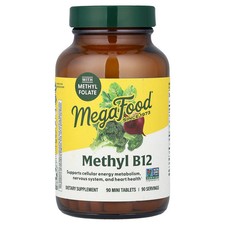 MegaFood Methyl B12 90 Tablets Dairy-Free, Gl...