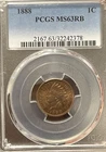 1888 Indian Head Cent MS63 RB