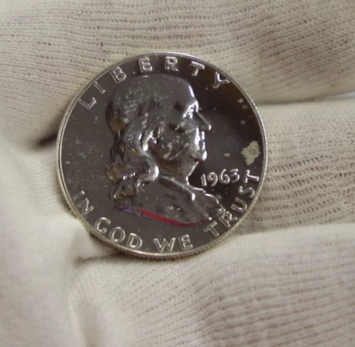 1963 US Franklin 50C Proof (Spot)