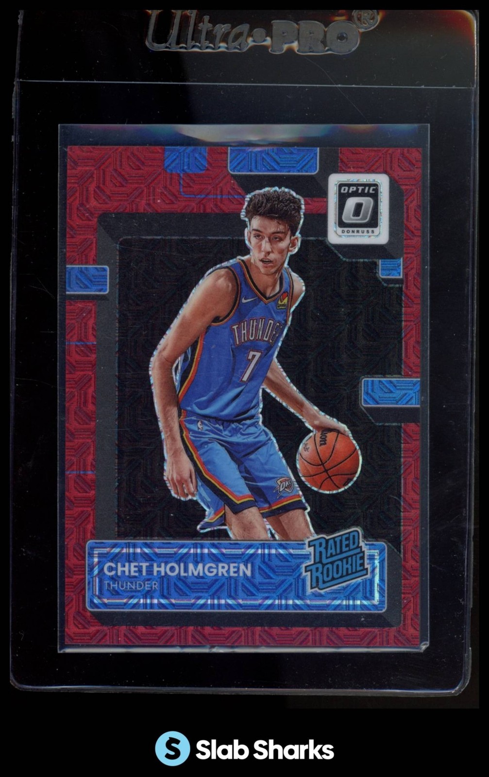 2022 PANINI DONRUSS OPTIC #208 CHET HOLMGREN CHOICE RED RC RATED ROOKIE /88