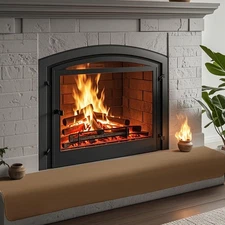 Thick Memory Foam Fireplace Baby Proofing, 90x14 in Soft Fireplace Cover Hear...
