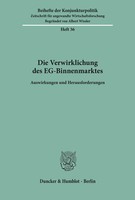 Die Verwirklichung Des Eg-Binnenmarktes. | Taschenbuch | Deutsch (1990) | 232 S.