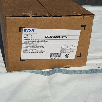 #ad #ad Eaton 100A DISCONNECT SWITCH OUTDOOR 3PHASE 240V FUSE TYPE NEMA 3R EATON $275.00