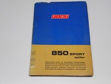 FIAT  850 SPORT SPIDER CATALOGO PARTI DI RICAMBIO CARROZZERIA 1970 (S)