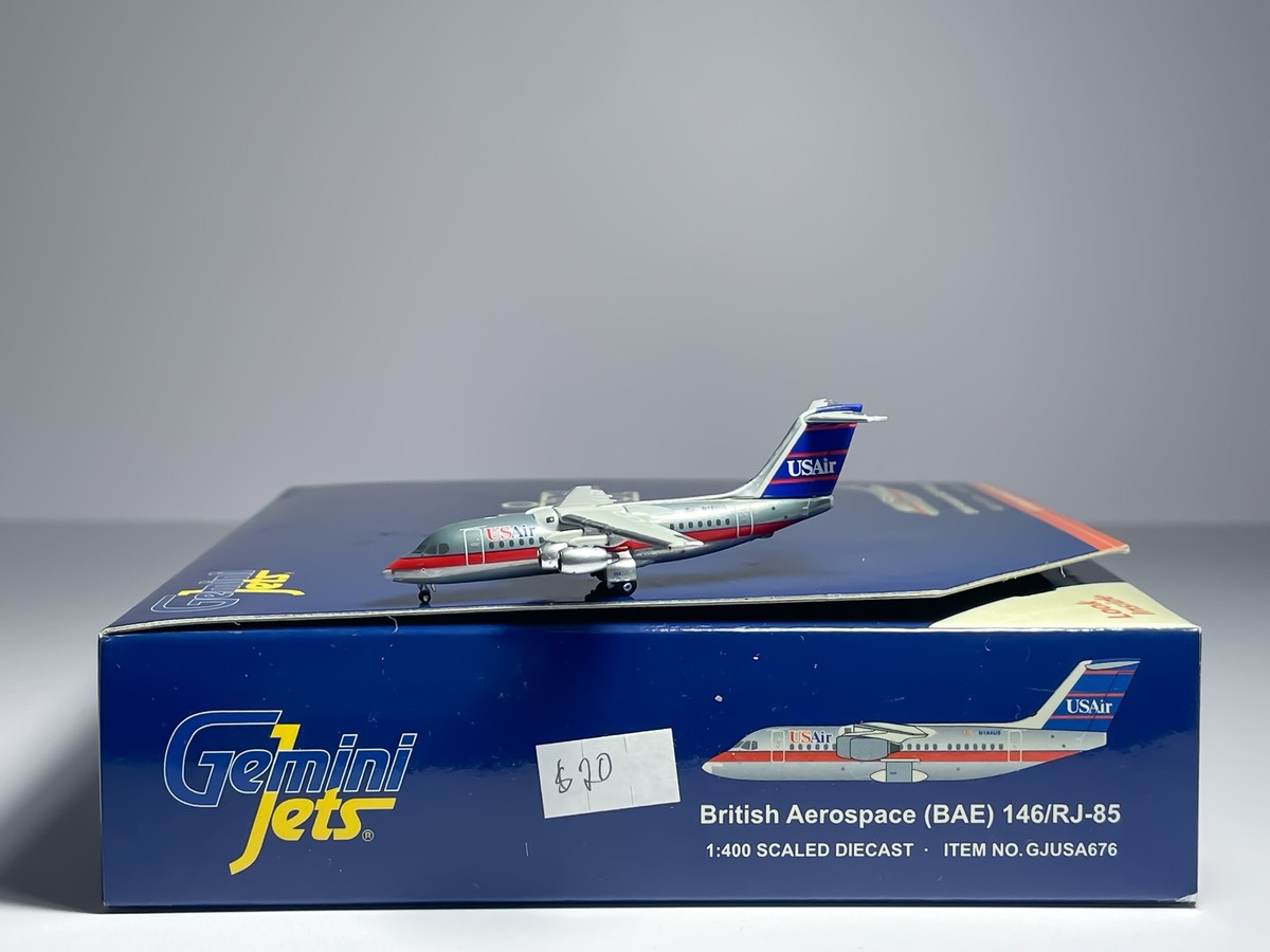 USAir BAe 146 (Avro RJ85) 1:400 Gemini Jets N184US (GJUSA676) | eBay