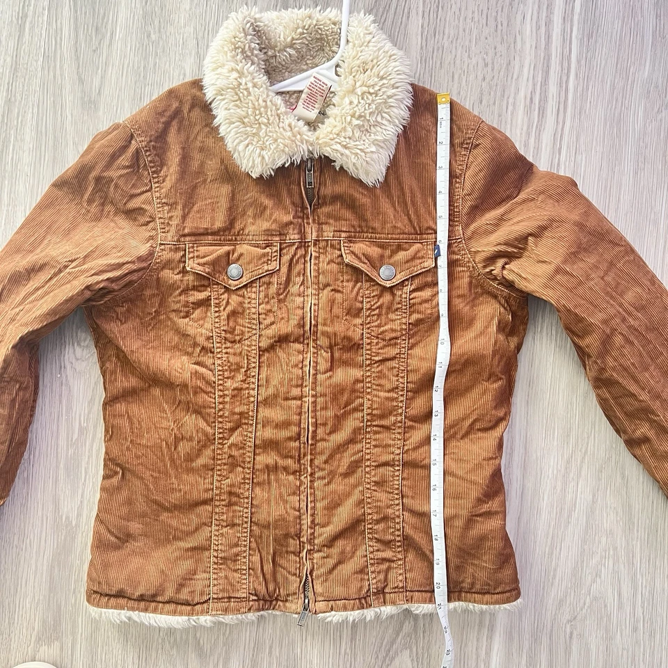 Chaqueta de pana Sherpa vintage Y2K Abercrombie & Fitch marrón para mujer mediana 1892” Foto 4 de 4