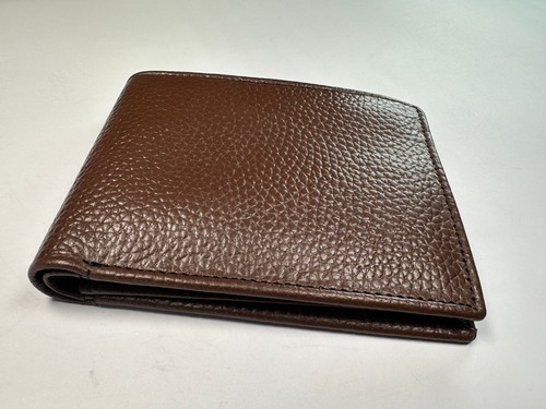 Portafoglio Uomo Vera Pelle Blocco RFID Bifold Elegante Antifurto Sicurezza con - Foto 22 di 33