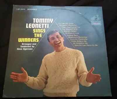 Tommy Leonetti Sings The Winners RED NEAR MINT Bell Song Vinyl LP
