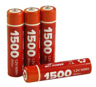 4x Akkus AAA Micro 1500mAh im Blister wiederaufladbare Batterien Accu +aus 2026+