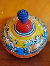 Trottola di latta anni '60 Fuchs ideale per bambole antiche Jumeau
