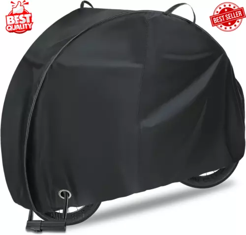 Heavy Duty Bike Cover for 1, 2 Bikes, Waterproof Bicycle Cover with Lock Holes