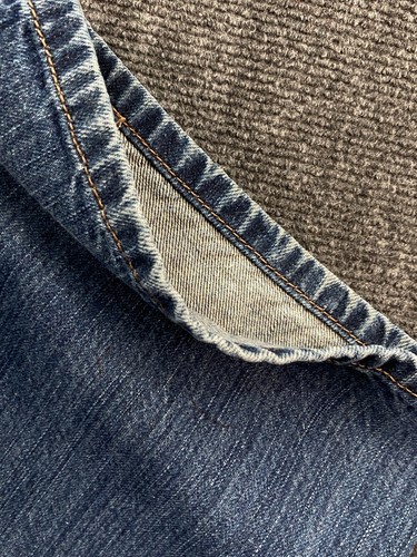 Levi's 569 Mens W34 L34 Loose Straight Fit Jeans Blue Denim Mid Rise Zip Fly - Picture 14 of 18