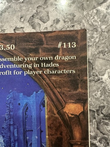 Dragon Magazine #113 D&D TSR - Dragon Insert Included - Conan RPG 1986 Vintage - Imagen 3 de 10