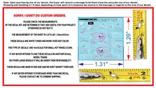 White Toner 1/64 Water Slide Decal Set Honda S200 Fast&Furious For Hot Wheels