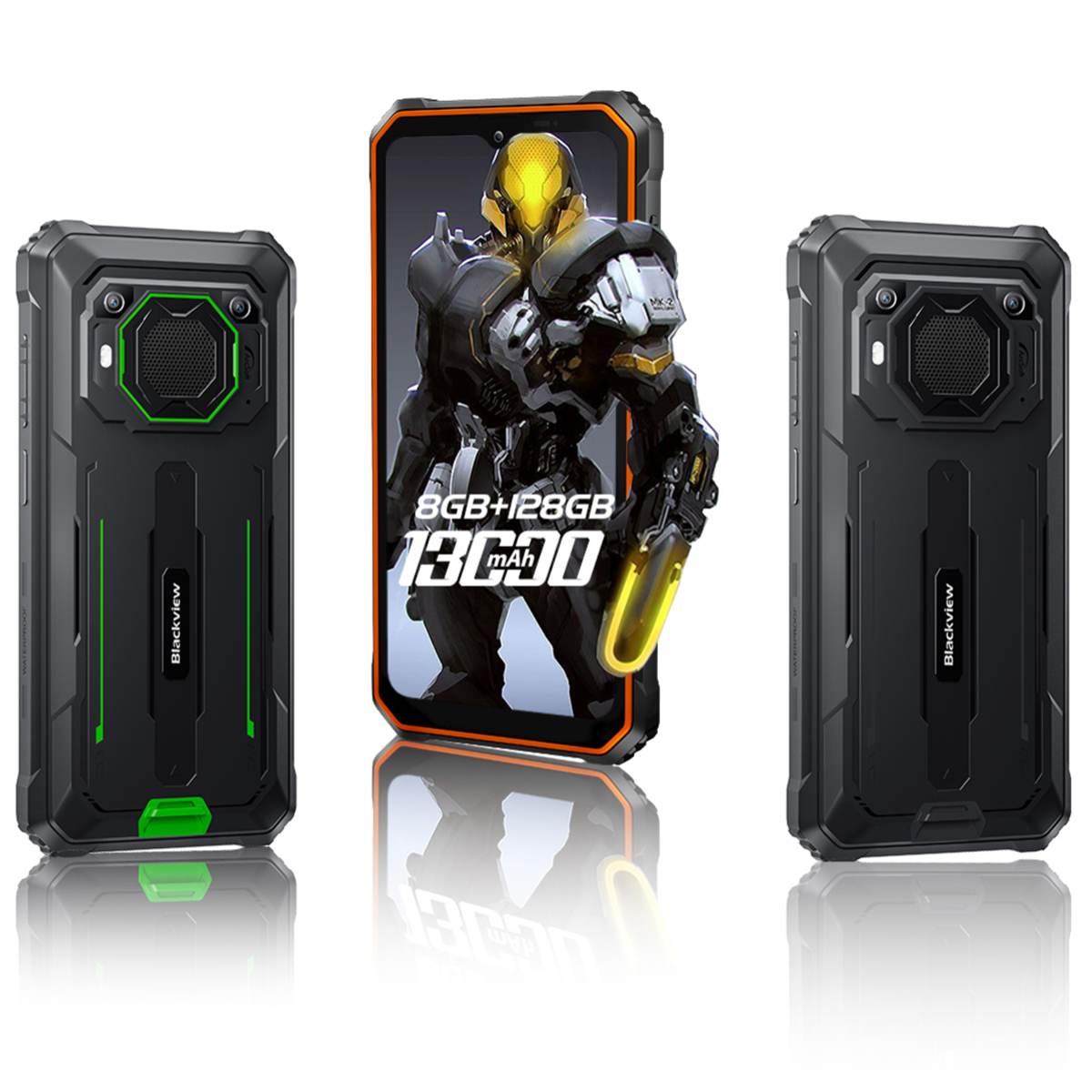 Smartphone - BLACKVIEW - BV6200 Pro - Écran 6.5'' - 128Go - Antichoc - 13 000 mAh